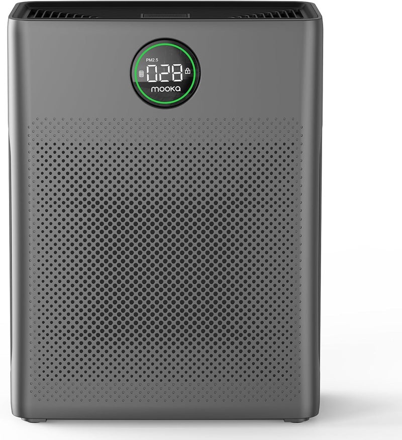 Mooka Air Purifiers for Home Large Room up to 2200sq.ft, Air Purifier for Home Pets with Washable Filter, PM 2.5 Display Air Quality Sensor Air Cleaner for Bedroom, Dorm Room, Pets, Office PR1 - Image 1